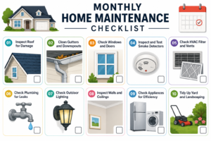 Monthly Home Maintenance Checklist