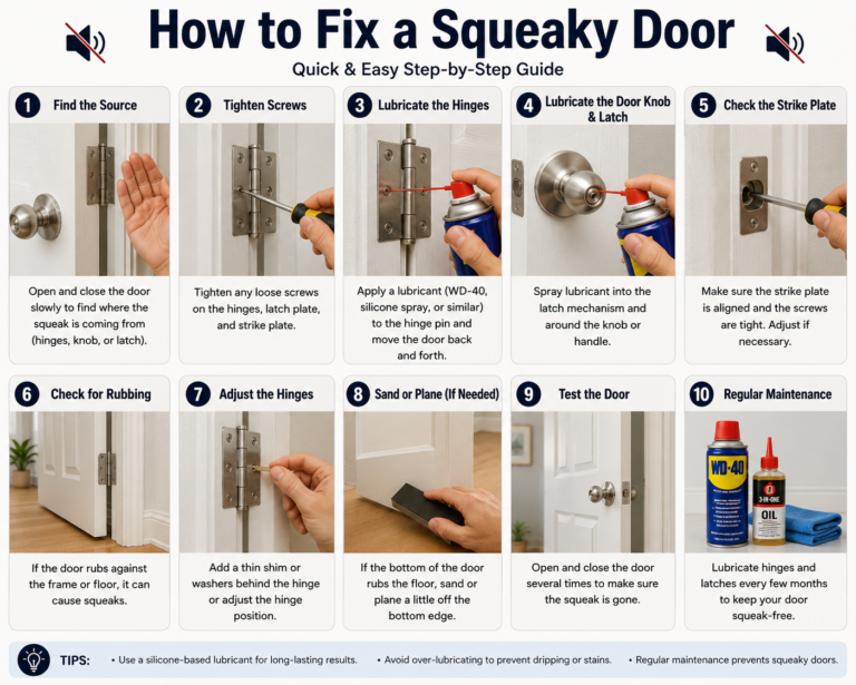 How to Fix a Squeaky Door