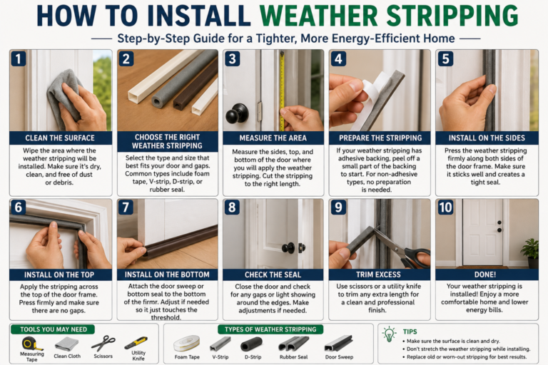 install weather stripping