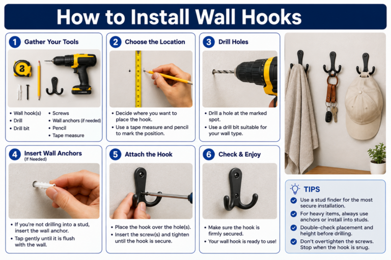 How to Install Wall Hooks: A Practical Step-by-Step Guide for Beginners