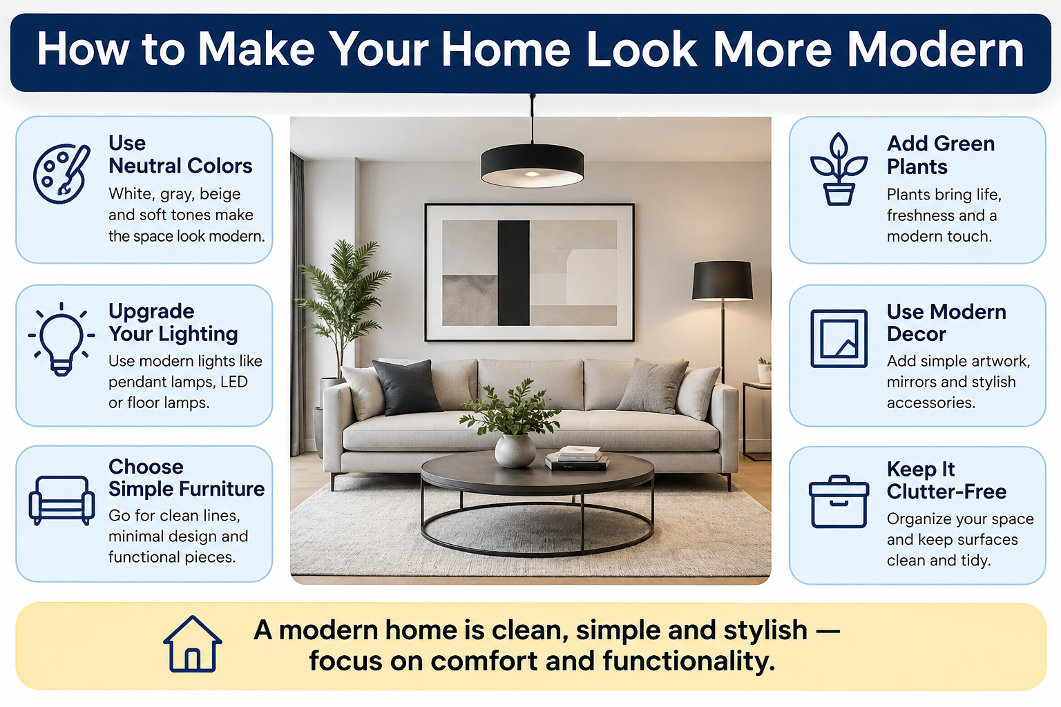How to Make Your Home Look More Modern: 15 Easy Ideas That Work