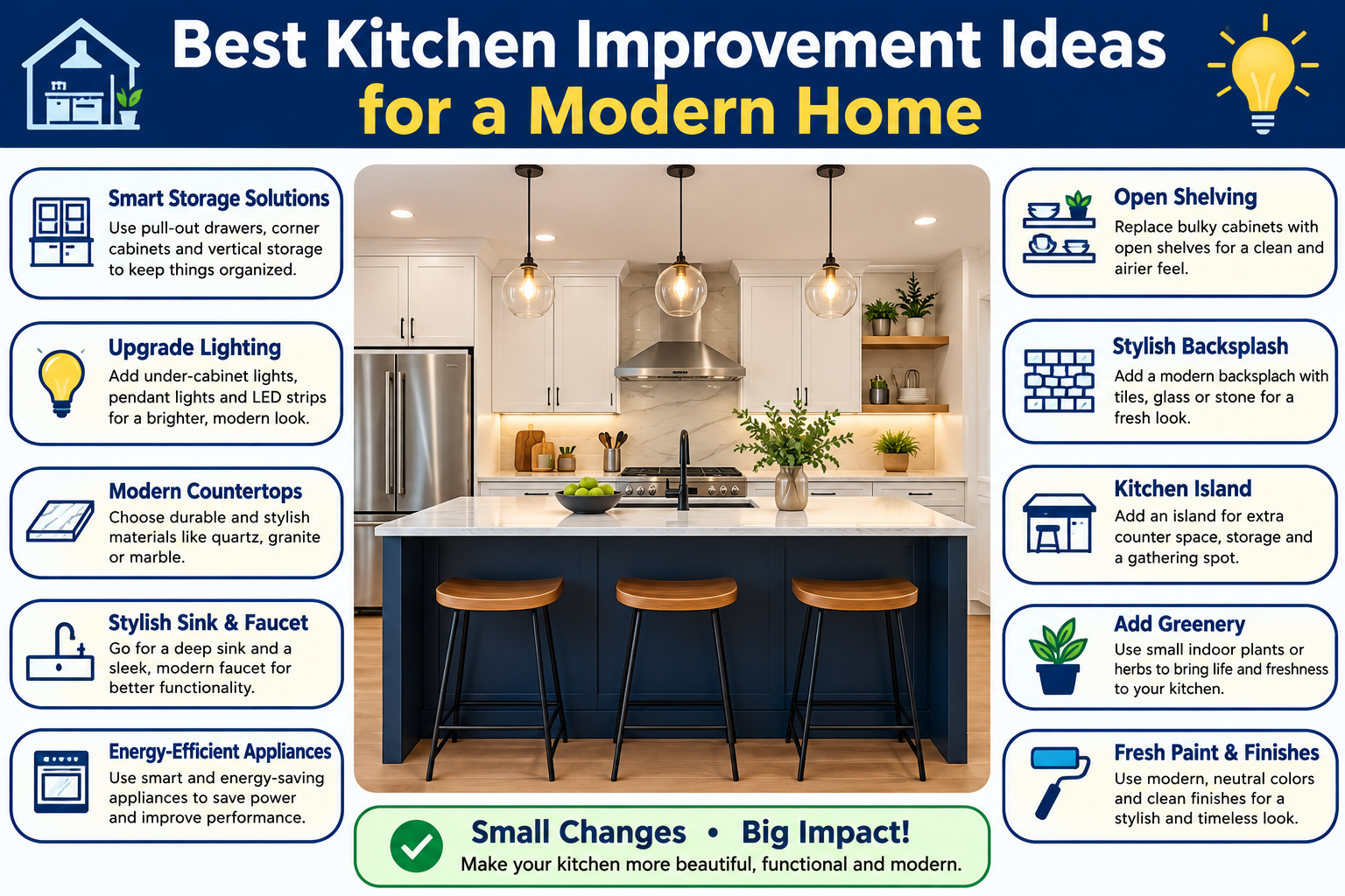 Best Kitchen Improvement Ideas for a Modern Home