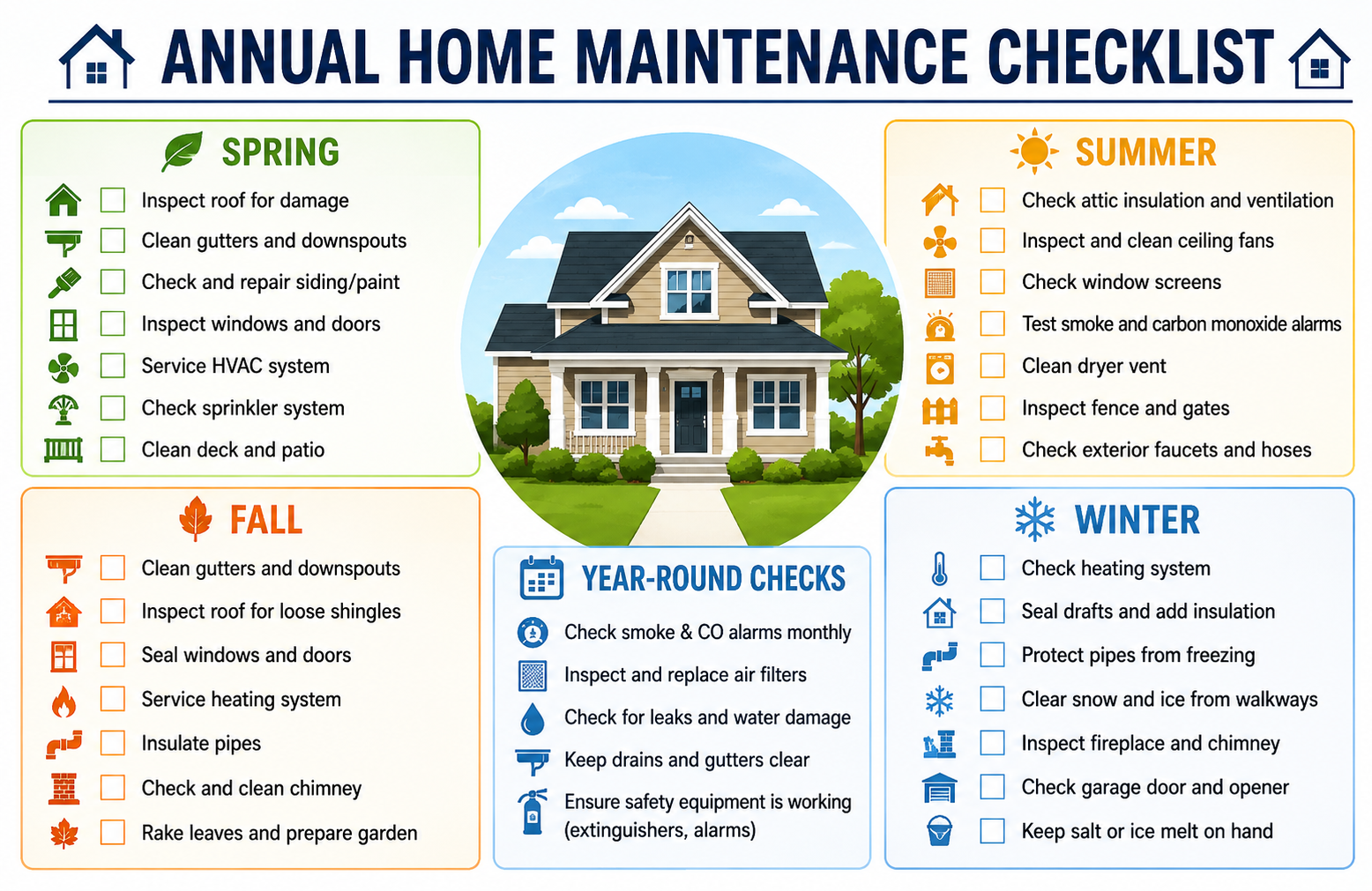 Annual Home Maintenance Checklist