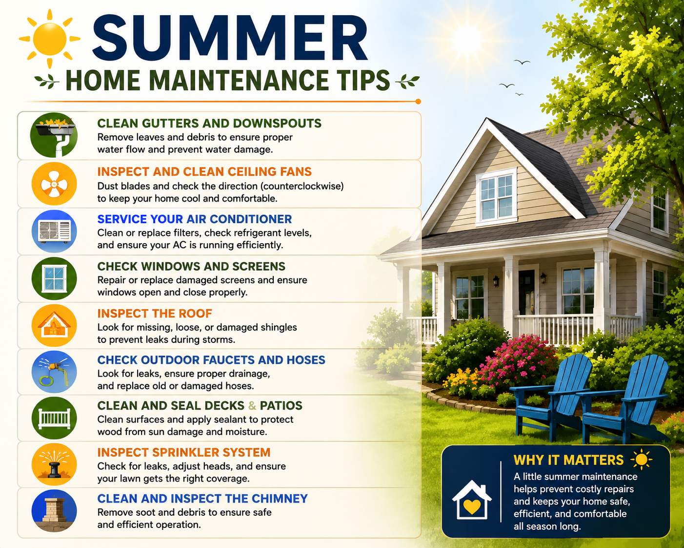 Summer Home Maintenance Tips to Protect Your Home